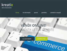 Tablet Screenshot of kreatix.it